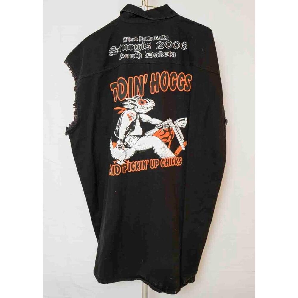 Motorcycle Biker Hog Shirt 2006 Sturgis Bike Week Cutoff 3XL XXXL